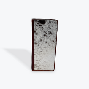 LEATHER AND COWHIDE JEWELRY WALLET