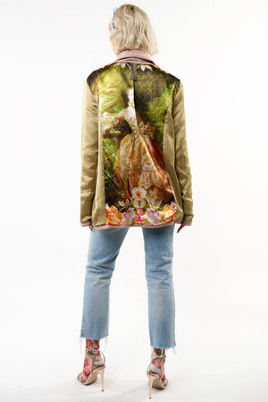 Sudden Sensation Blazer | Pink Jacket | Embroidered Jacket: Pink Ash / XL