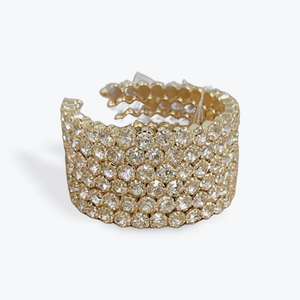 Wide Gemstone Bracelet