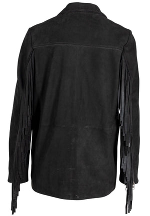 Tanny RF Leather Blazer, Black
