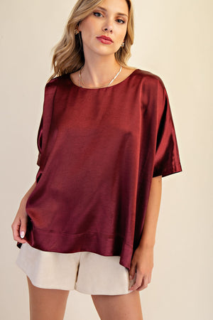 Round Neck Oversized Top