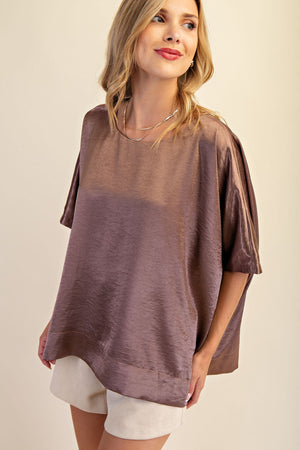 Round Neck Oversized Top