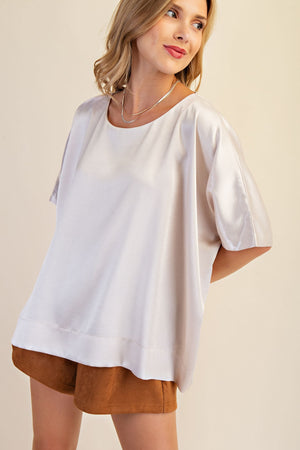 Round Neck Oversized Top