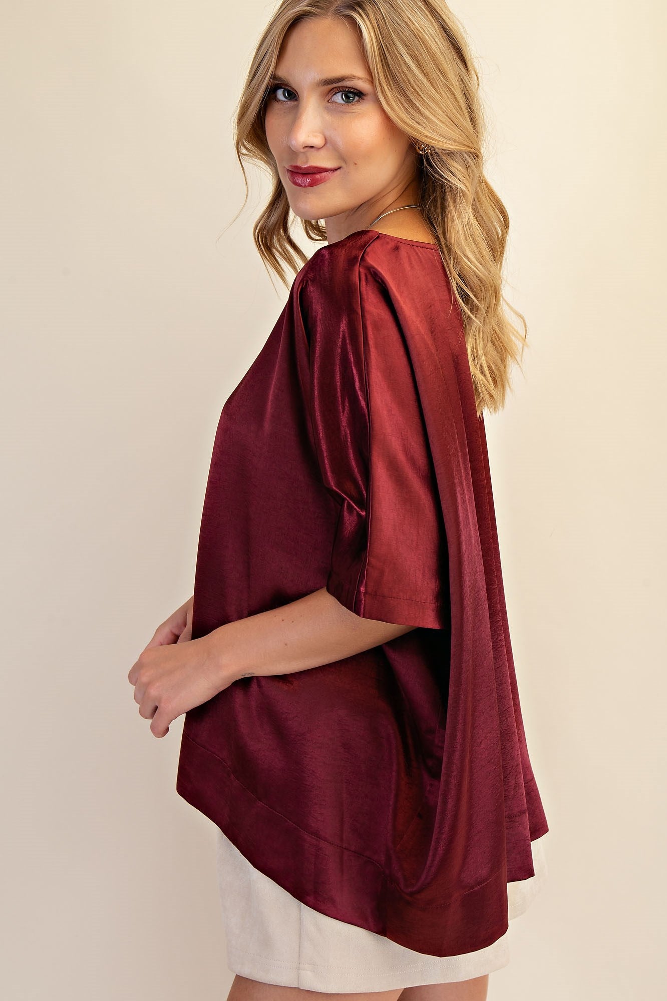 Round Neck Oversized Top