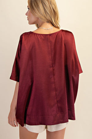 Round Neck Oversized Top