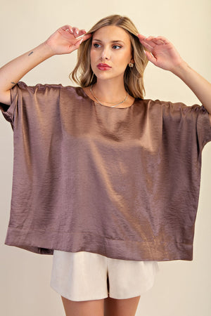 Round Neck Oversized Top