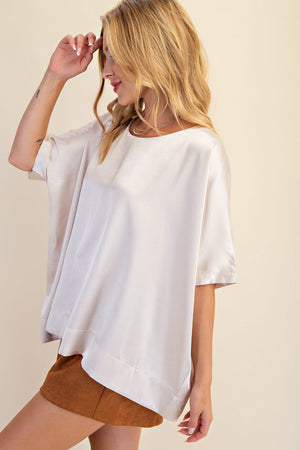 Round Neck Oversized Top