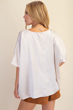 Round Neck Oversized Top
