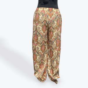 Printed Palazzo Pant: CoralCream