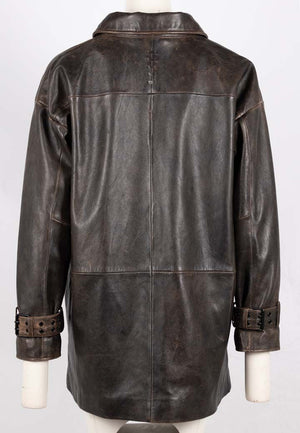 Teona OS Leather Jacket