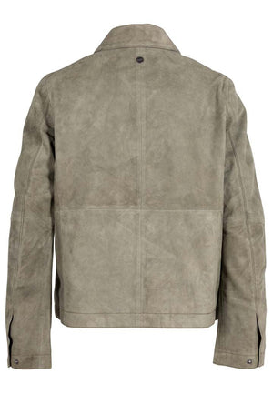 Yaima CF Leather Jacket, Light Sage
