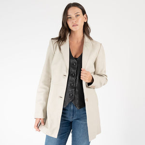 Kiralee RF Leather Vest, Black