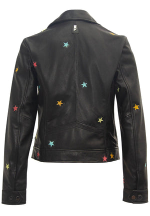 Nanca RF Leather Jacket, Black