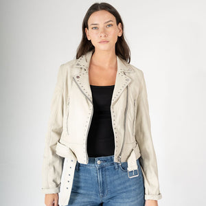 Maryn RF Leather Jacket