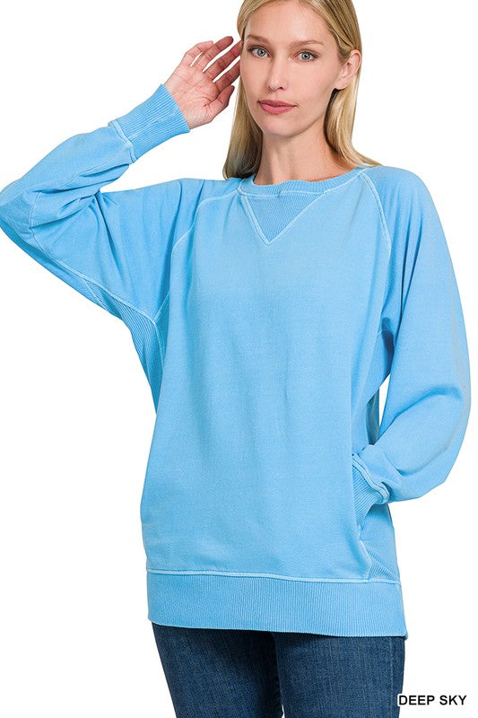 DEEP SKY SWEATSHIRT WITH POCKETS