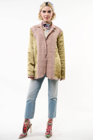 Sudden Sensation Blazer | Pink Jacket | Embroidered Jacket: Pink Ash / XL