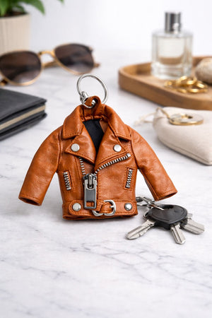 Leather Jacket Key Chain