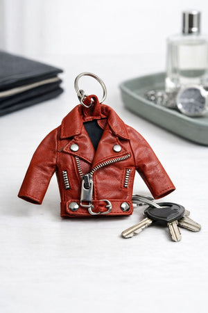Leather Jacket Key Chain