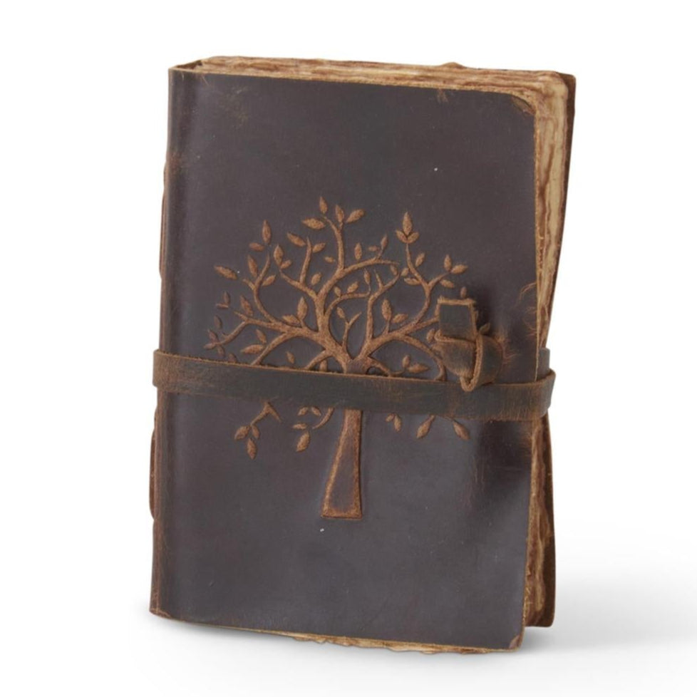 Tree of Life 6 Inch Leather Handcrafted Unlined Journal