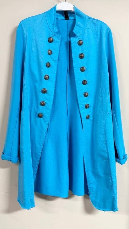 TURQUOISE LONG SGT PEPPER JACKET