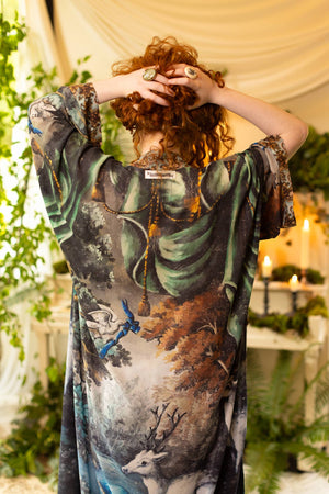Theatre of Dreams Kimono  Deer/Forest