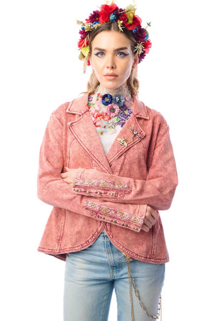 Colonel Jacket: Mauve Wash / XL