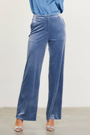 Velvet Straight Fit Pants