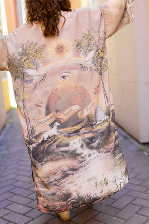 Friendship Love &Truth Vintage Wash Kimono