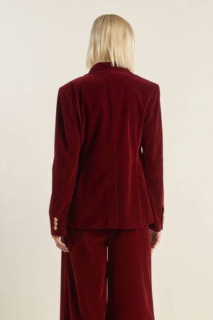 A Velvet Blazer: BERRY
