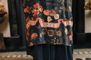 Heart of Gold Opera Duster Kimono Robe w/ Sacred Heart