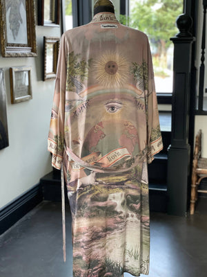 Friendship Love &Truth Vintage Wash Kimono