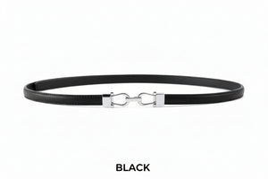 Adjustable Belt with Silver Buckle