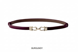 Adjustable Belt with Silver Buckle