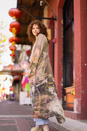 Friendship Love &Truth Vintage Wash Kimono