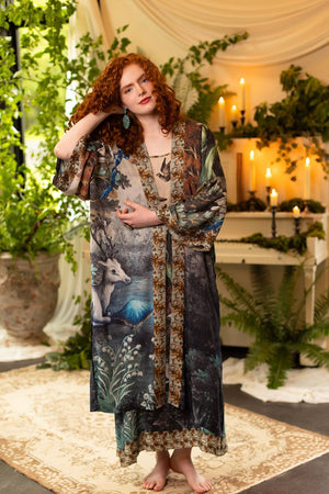 Theatre of Dreams Kimono  Deer/Forest