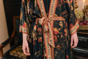 Heart of Gold Opera Duster Kimono Robe w/ Sacred Heart