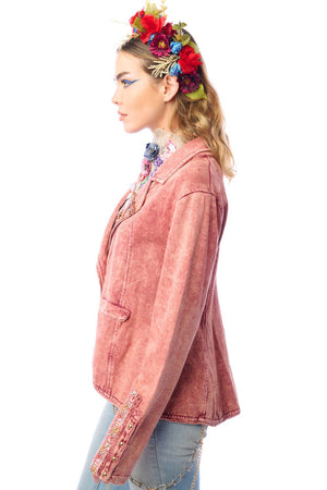 Colonel Jacket: Mauve Wash / S