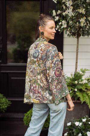 Love Grows Wild Pixie Duster Cropped Kimono w/ Bees