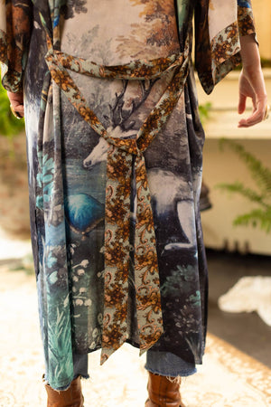 Theatre of Dreams Kimono  Deer/Forest