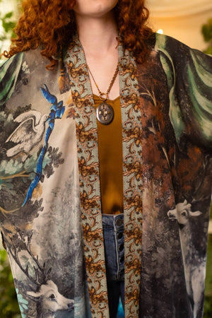 Theatre of Dreams Kimono  Deer/Forest