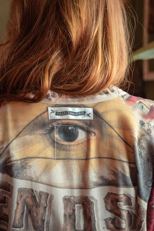Friendship Love & Truth Cropped Kimono