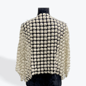 Pearl Beaded Cropped Jacket