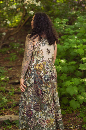 Love Grows Wild Bohéme Slip Dress With Bees: S/M (fits approx. size 6-10)