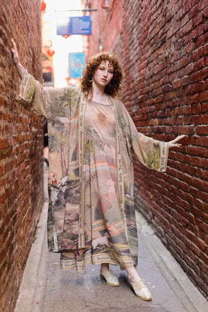 Friendship Love &Truth Vintage Wash Kimono