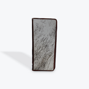 LEATHER AND COWHIDE JEWELRY WALLET