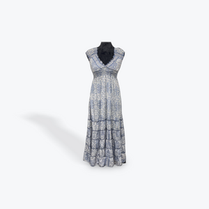 Ruffle Shoulder Maxi