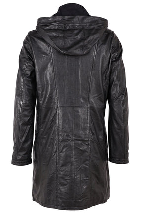 Varja CF Leather Jacket, Black