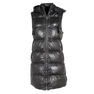 Veo CF Leather Vest, Black