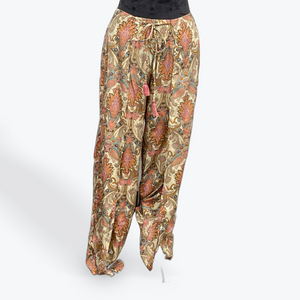 Printed Palazzo Pant: CoralCream