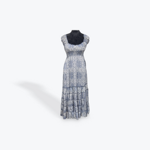 Ruffle Shoulder Maxi